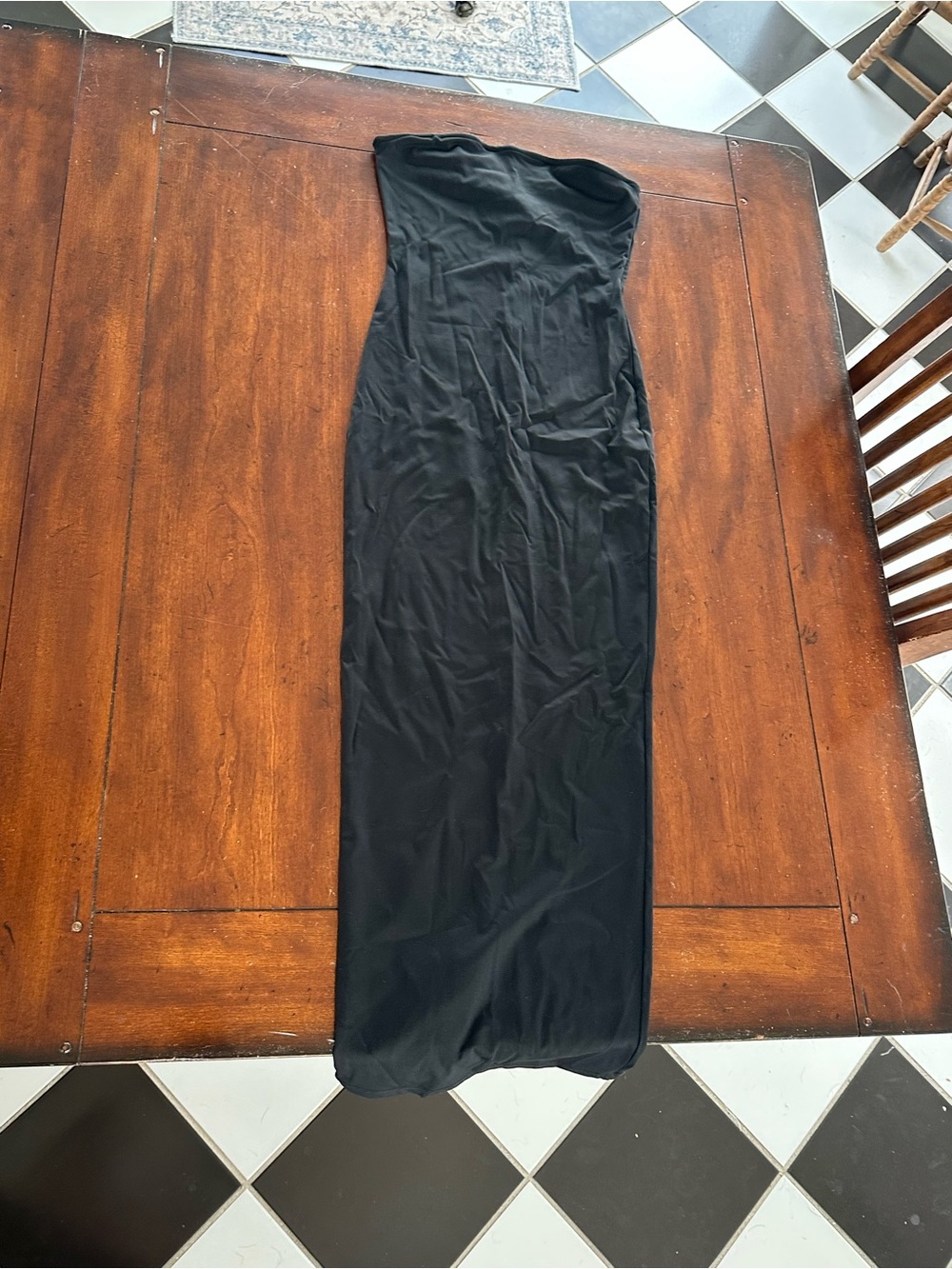 Forever 21 Strapless Black Maxi Dress